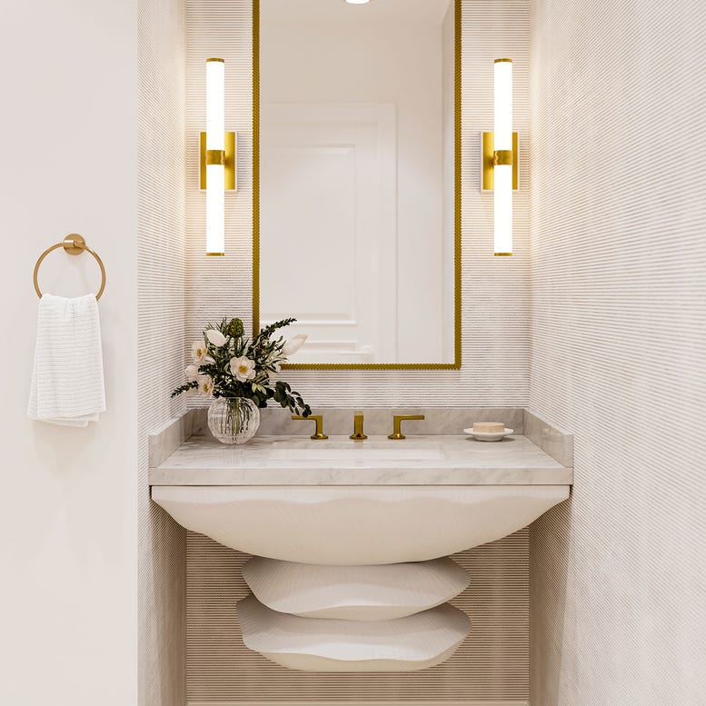 Zora Dual-Light Metal Sconce
