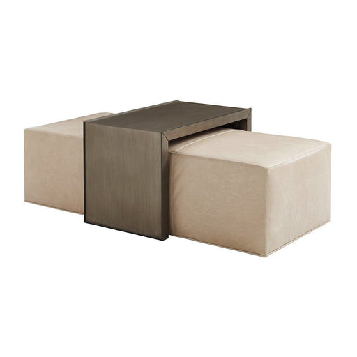 Lexington Ariana Savona Leather Cocktail Ottoman With Slide