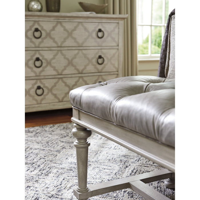 Lexington Oyster Bay Bellport Leather Bed Bench