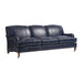 Barclay Butera Upholstery Sydney Leather Sofa With Brass Casters