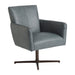 Barclay Butera Upholstery Brooks Leather Swivel Chair