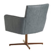 Barclay Butera Upholstery Brooks Leather Swivel Chair
