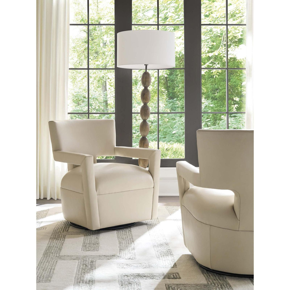 Barclay Butera Upholstery Woodside Swivel Chair