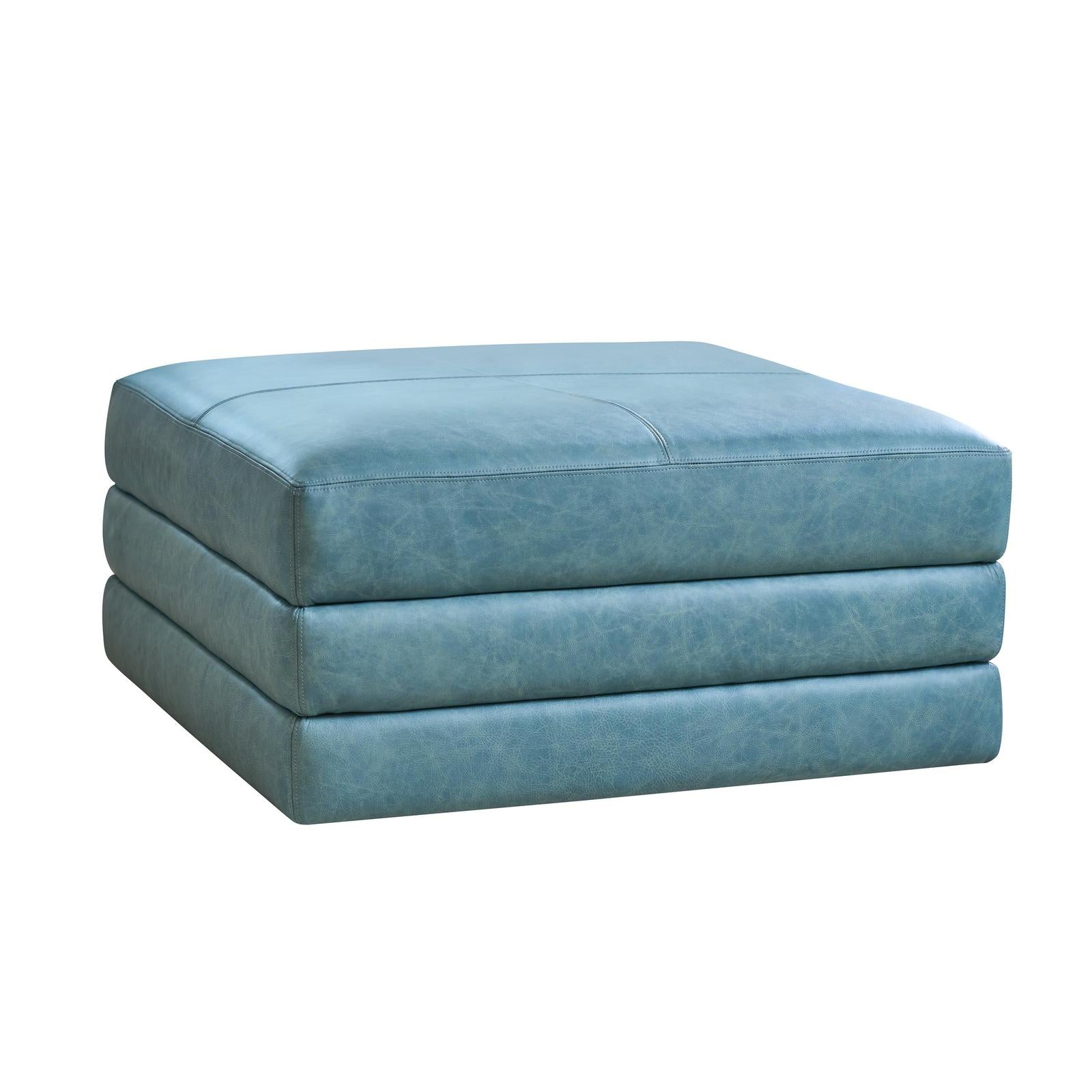 Lexington Leather Brickell Leather Ottoman
