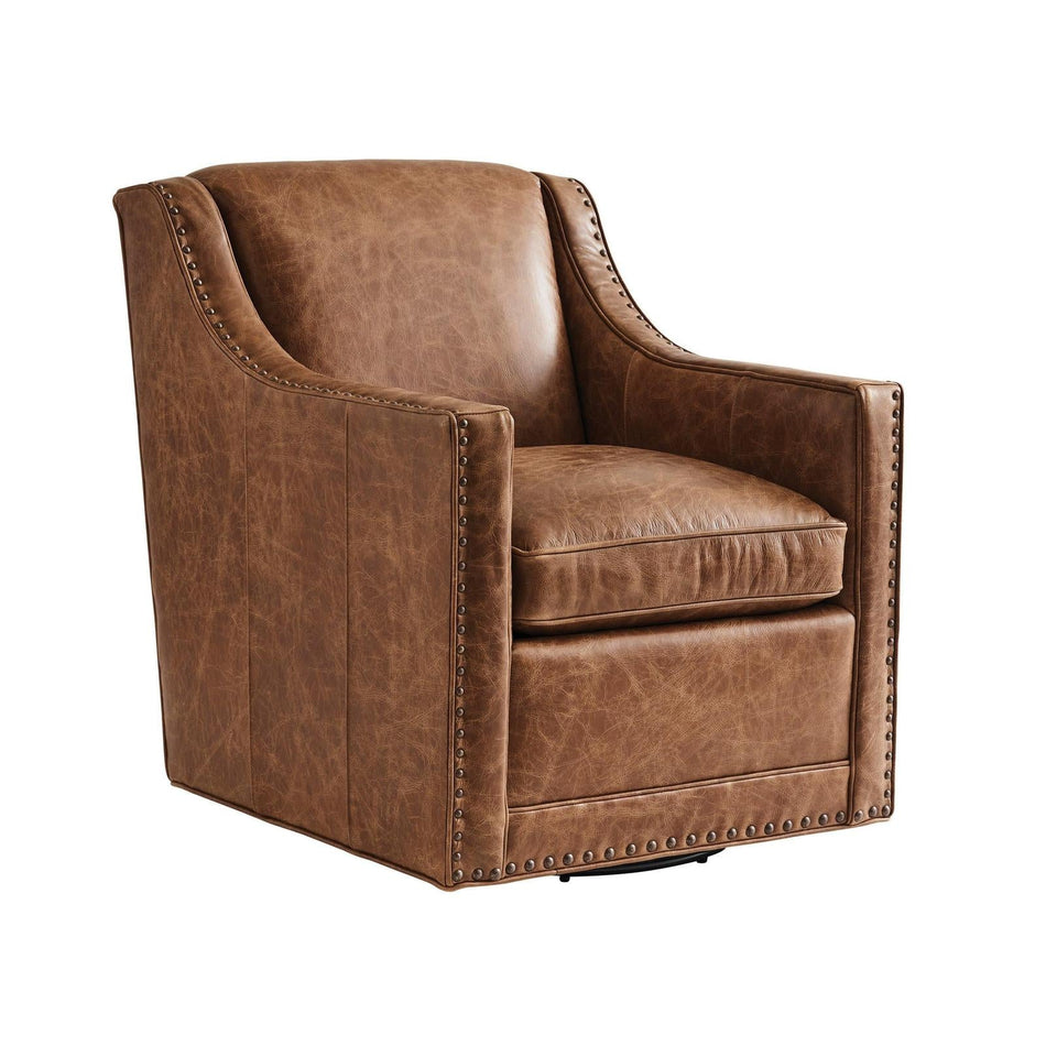 Lexington Leather Barrier Leather Swivel Chair