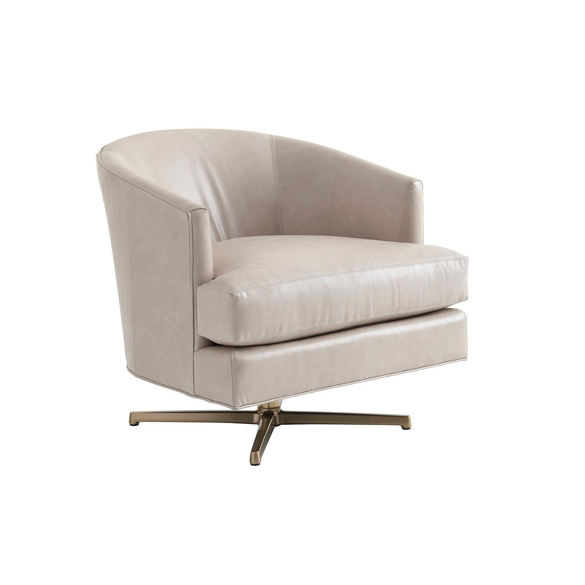 Lexington Leather Graves Leather Swivel Chair