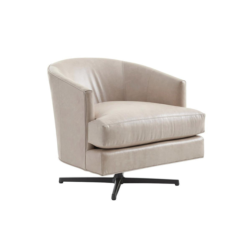 Lexington Leather Graves Leather Swivel Chair