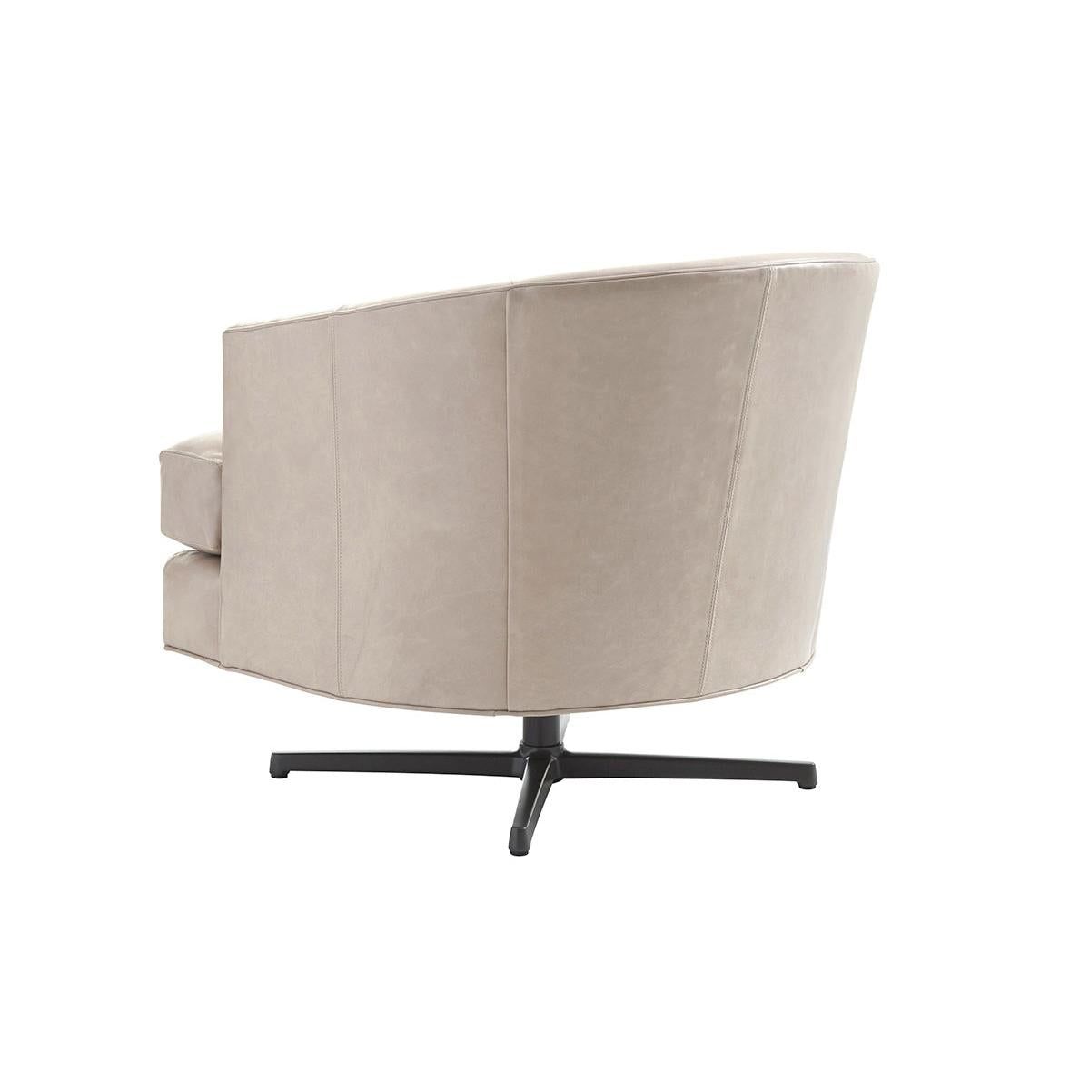 Lexington Leather Graves Leather Swivel Chair