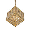 Michael Amini Cubes Modern Crystal Chandelier - Gold