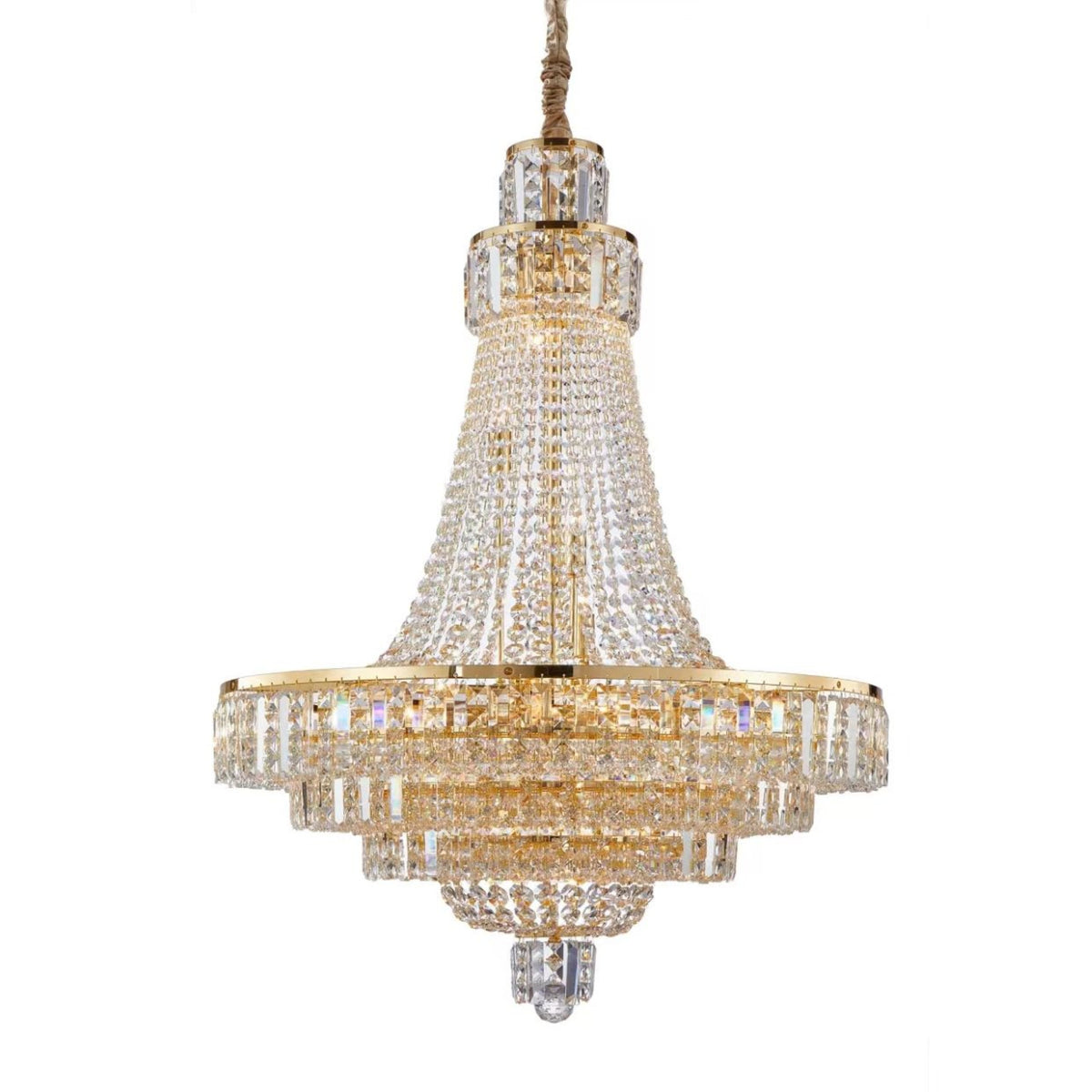 Michael Amini Luxe Lumiere 21-Light Crystal Chandelier - Gold