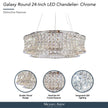 Michael Amini Galaxy Round LED Crystal Chandelier - Chrome