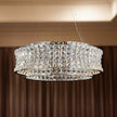 Michael Amini Galaxy Round LED Crystal Chandelier - Chrome