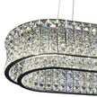 Michael Amini Galaxy Oval LED Crystal Chandelier - Chrome