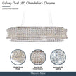 Michael Amini Galaxy Oval LED Crystal Chandelier - Chrome