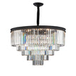 Michael Amini Allure 21-Light Round Crystal Chandelier - Matte Black
