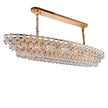 Michael Amini Gala 14-Light Rectangular LED Chandelier - Gold