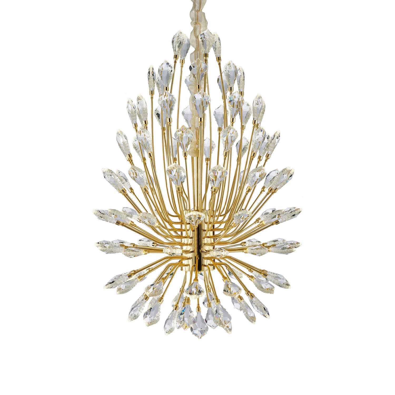 Michael Amini Astra 34" LED Crystal Chandelier - Gold