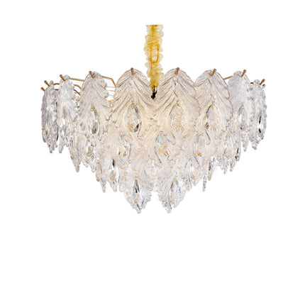 Michael Amini Orlisse 9-Light Acrylic Chandelier - Gold