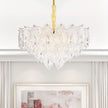 Michael Amini Orlisse 9-Light Acrylic Chandelier - Gold