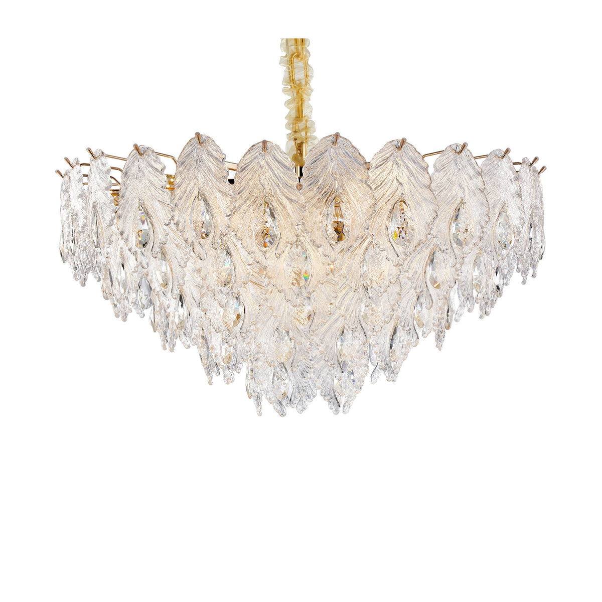 Michael Amini Orlisse 18-Light Acrylic Chandelier - Gold
