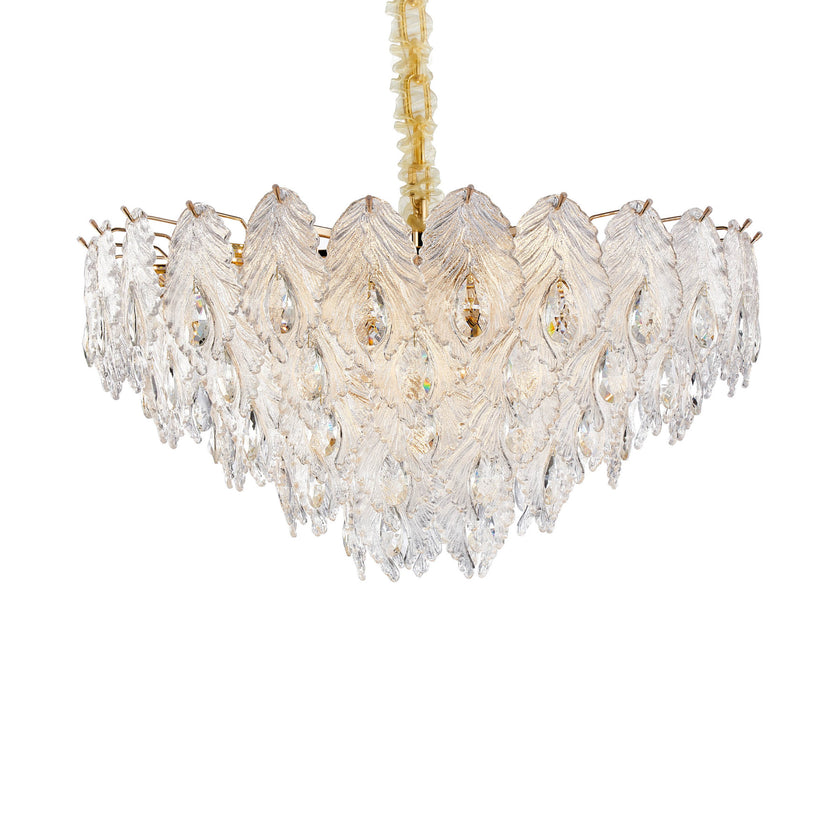 Michael Amini Orlisse 18-Light Acrylic Chandelier - Gold