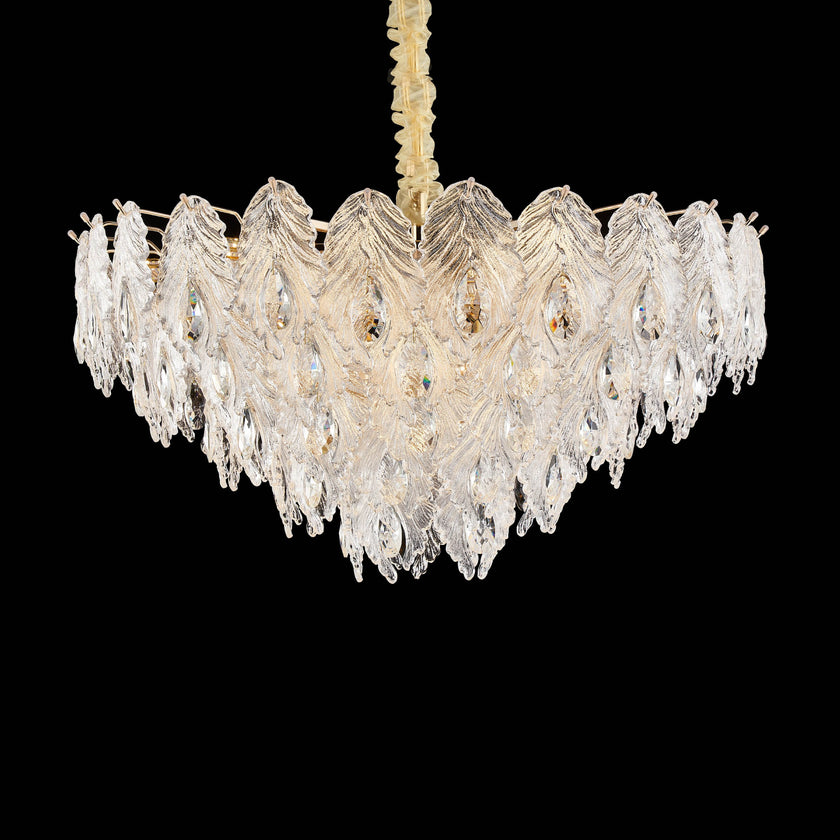 Michael Amini Orlisse 18-Light Acrylic Chandelier - Gold