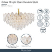Michael Amini Orlisse 18-Light Acrylic Chandelier - Gold