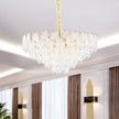 Michael Amini Orlisse 18-Light Acrylic Chandelier - Gold