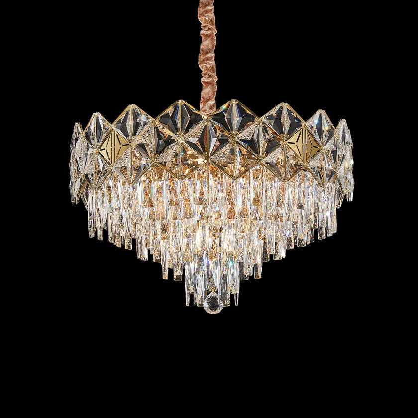 Michael Amini Regalia 13-Light Crystal Chandelier - Gold