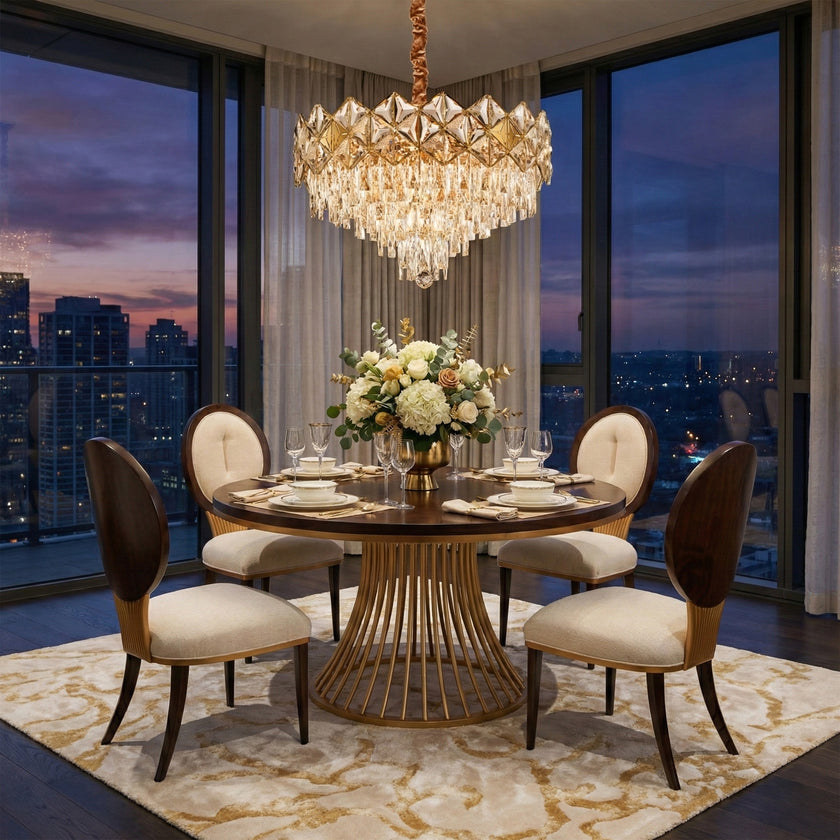 Michael Amini Regalia 13-Light Crystal Chandelier - Gold