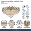 Michael Amini Regalia 21-Light Crystal Chandelier - Gold