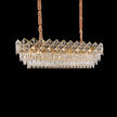Michael Amini Regalia 16-Light Rectangular Crystal Chandelier - Gold