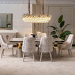 Michael Amini Regalia 16-Light Rectangular Crystal Chandelier - Gold