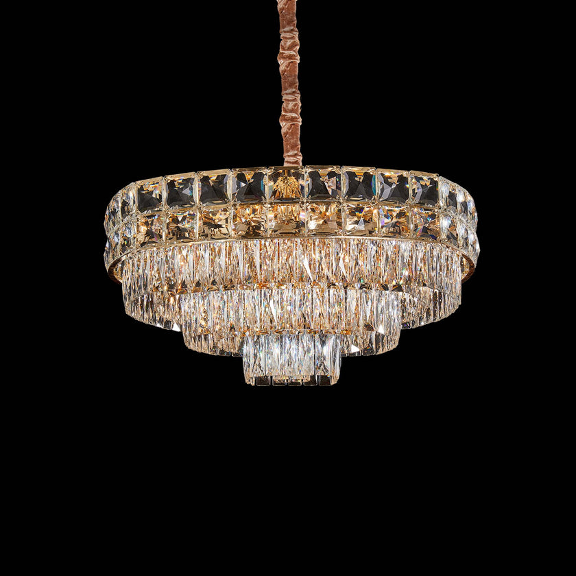 Michael Amini Soleil 13-Light Crystal Chandelier - Gold