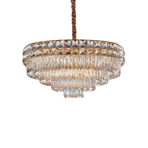 Michael Amini Soleil 22-Light Crystal Chandelier - Gold