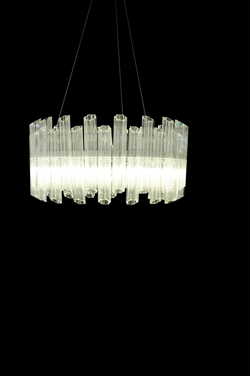 Michael Amini Octavious 8-Light Modern Crystal Chandelier - Clear