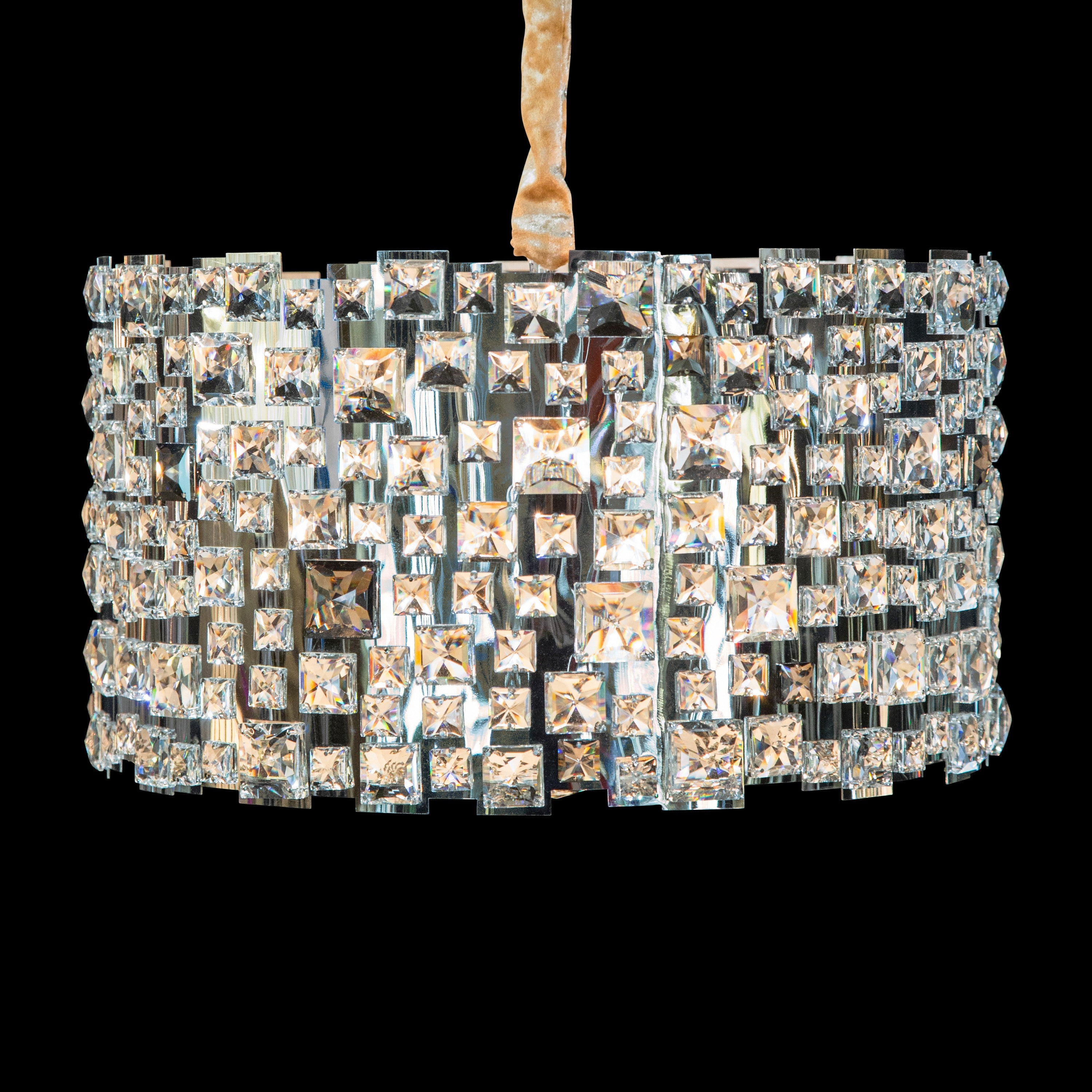 Michael Amini Facets 6-Light Crystal Chandelier - Chrome