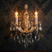 Michael Amini La Scala Traditional Crystal Wall Sconce - Gold