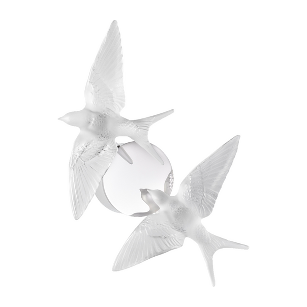 Lalique 2 Hirondelles Wall Sconce