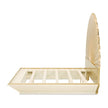 Michael Amini Fantosini King Fan Bed - Gold Leaf