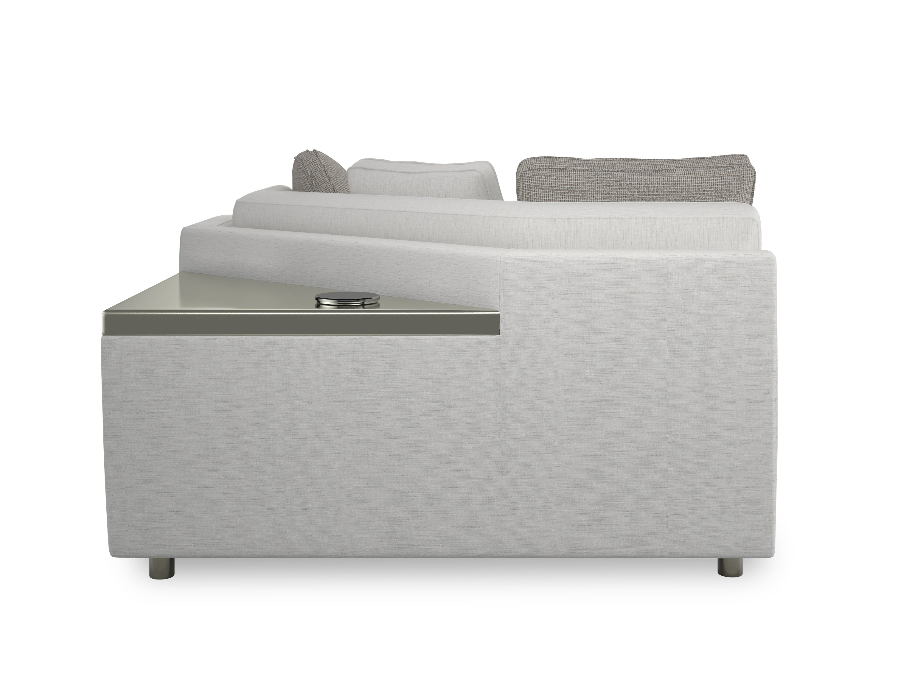 Caracole Upholstery I'M Shelf-Ish Corner Sofa