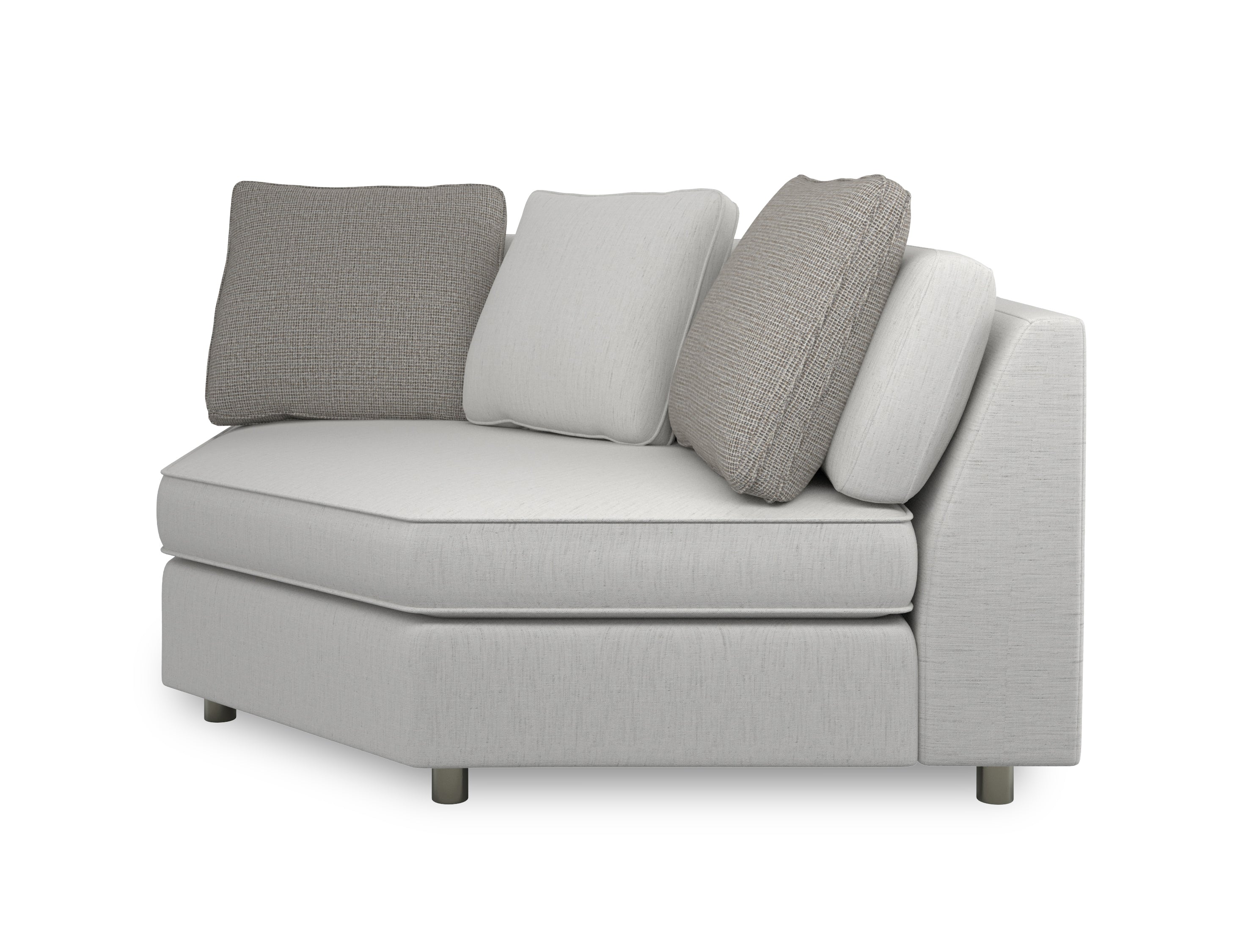 Caracole Upholstery I'M Shelf-Ish Corner Sofa