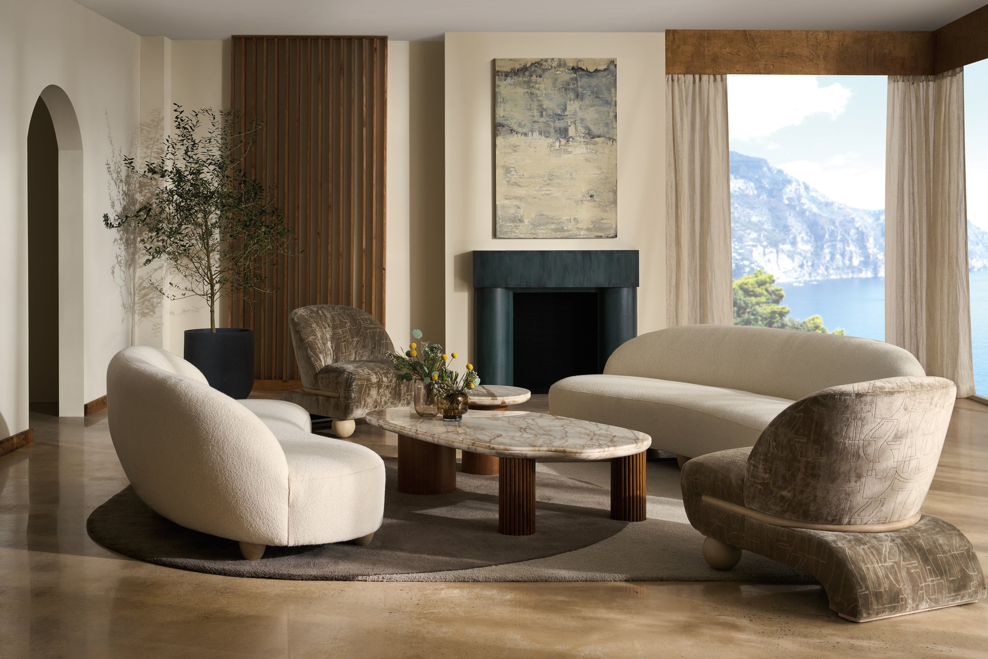 Caracole Modern Resort Seychelles Accent Table