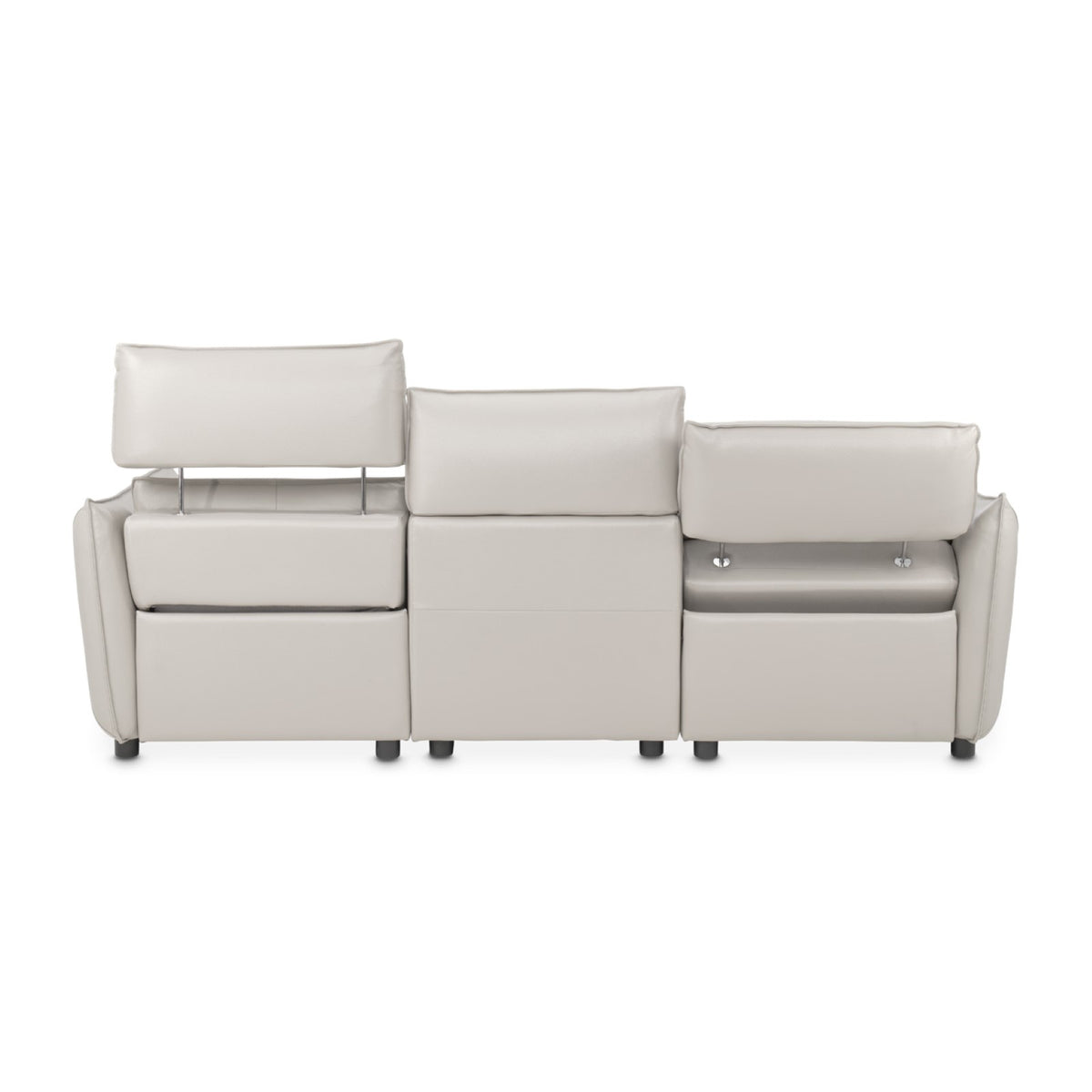 Michael Amini Verona 3-Piece Sectional - Light Gray
