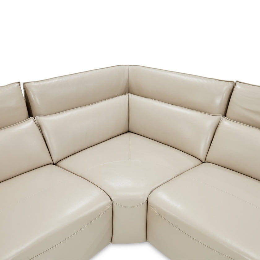 Michael Amini Verona 5-Piece Sectional - Light Gray