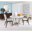 Global Views White Leather Opera Chair