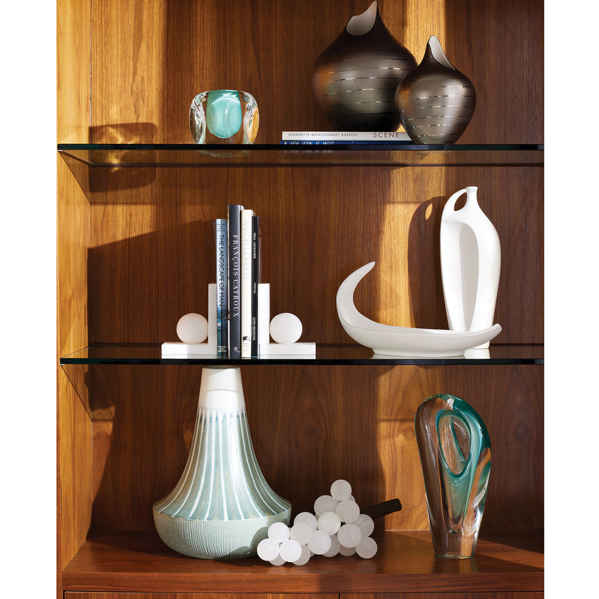 Global Views Matte White Indentation Vase