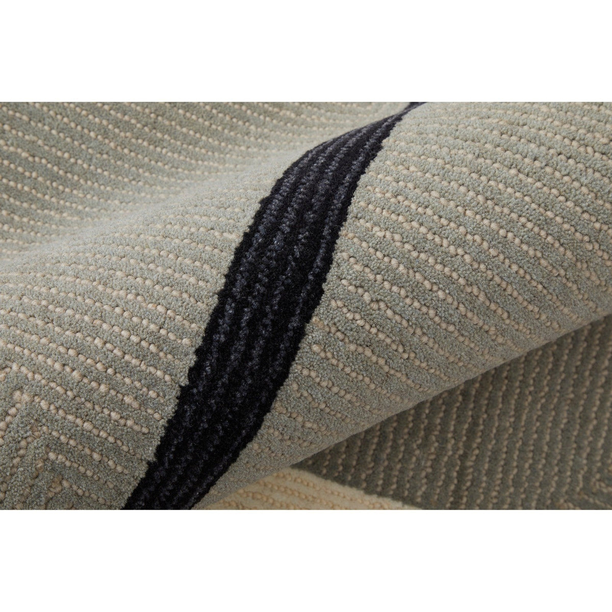 Feizy Maguire 8904F Transitional Abstract Rug in Taupe/Black