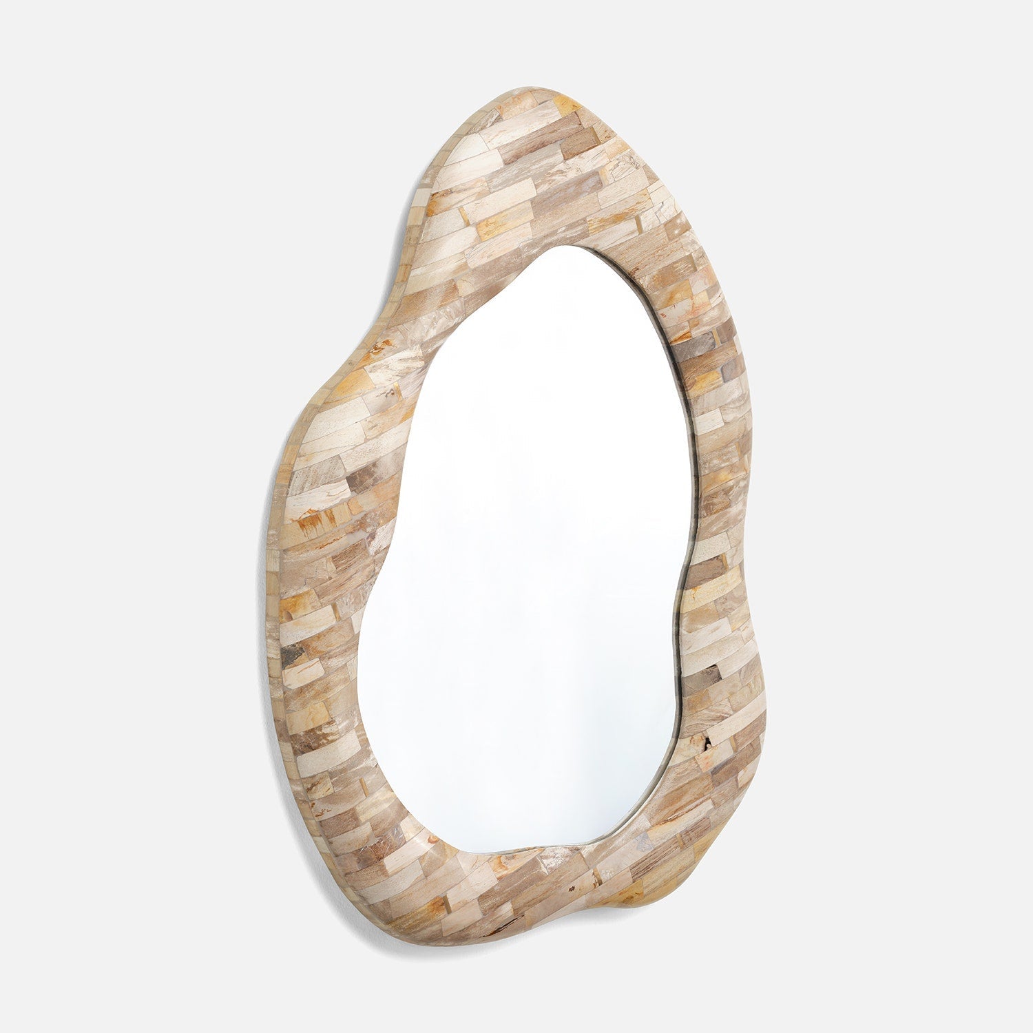 Joss Abstract Petrified-Wood Mirror