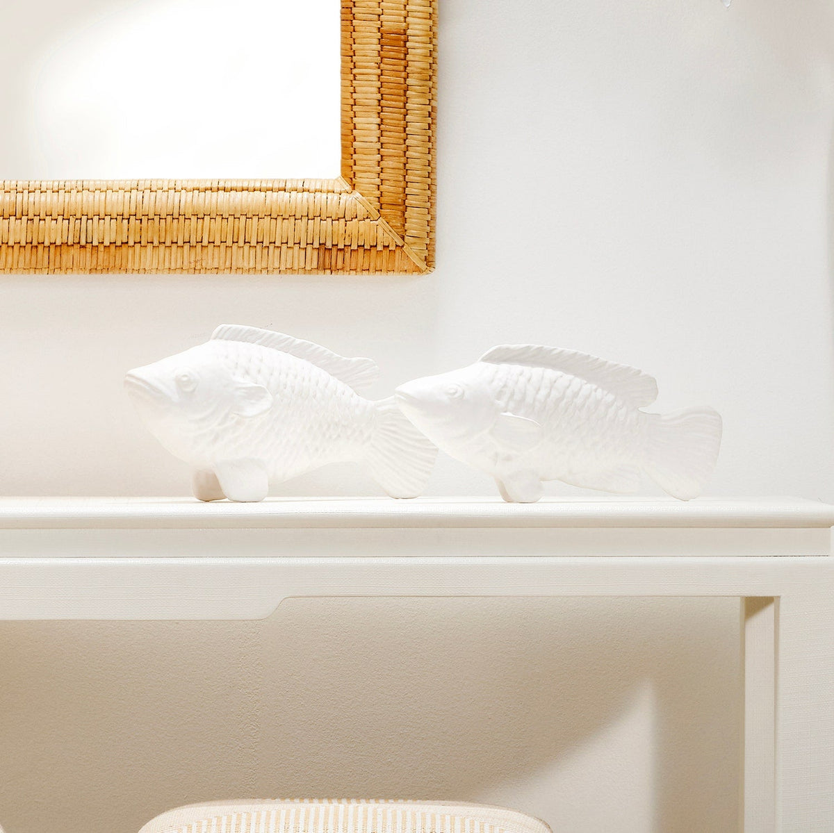 Neya Rectangular Rattan Mirror